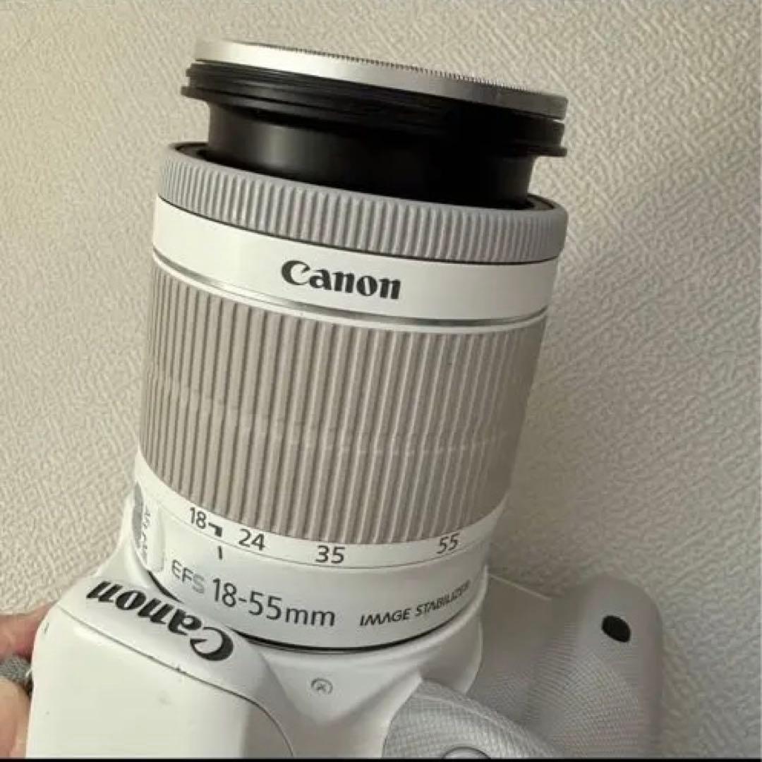 【一眼レフカメラ】Canon EOS KISS X7 ホワイト レンズ2個セット