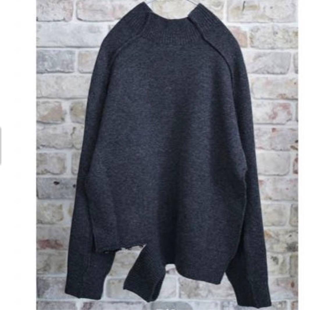 【タグ付新品】pelleq 24AW openable side hemニット