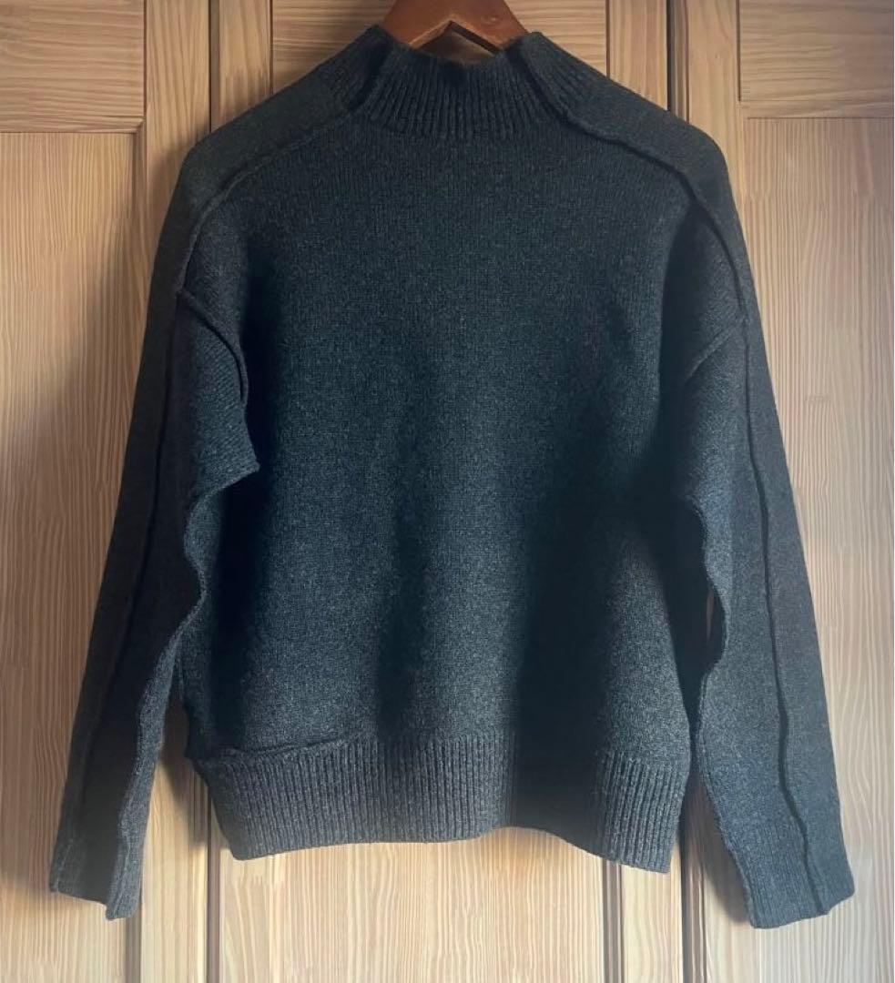 【タグ付新品】pelleq 24AW openable side hemニット