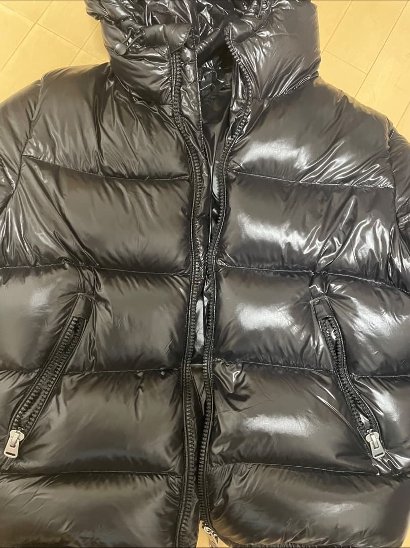 ZARA ブラック ダウンジャケット フード付き　サイズS