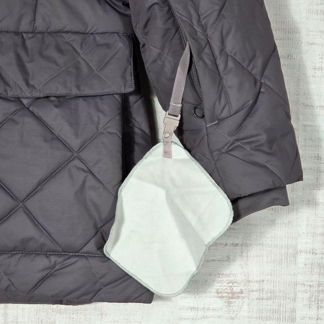 極暖✨️ノースフェイス ロング ファーダウンコート キルティングコート 紫 M