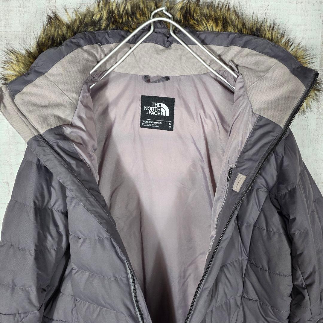 極暖✨️ノースフェイス ロング ファーダウンコート キルティングコート 紫 M