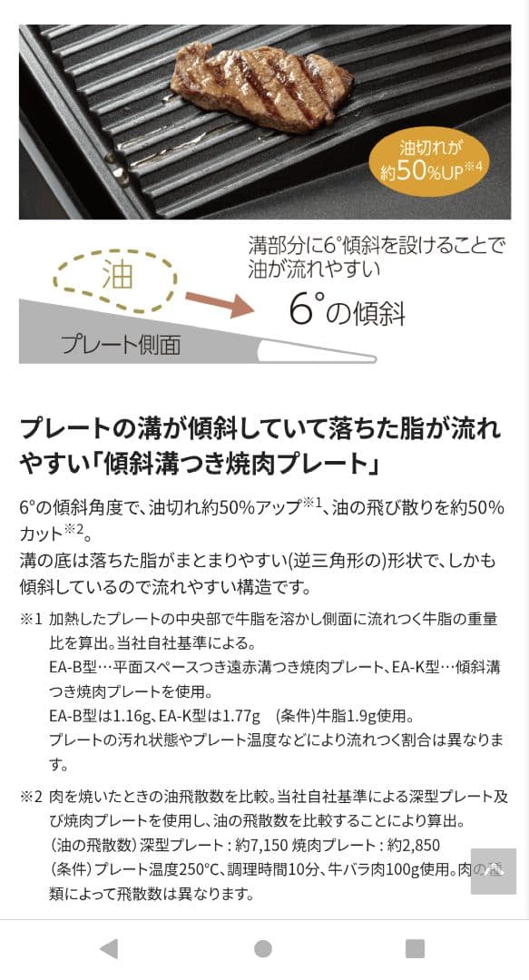 新品未開封 象印ホットプレート　やきやき　EA-KE20-BA