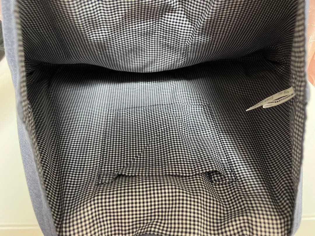 ファミリア　デニムバック　秋田犬