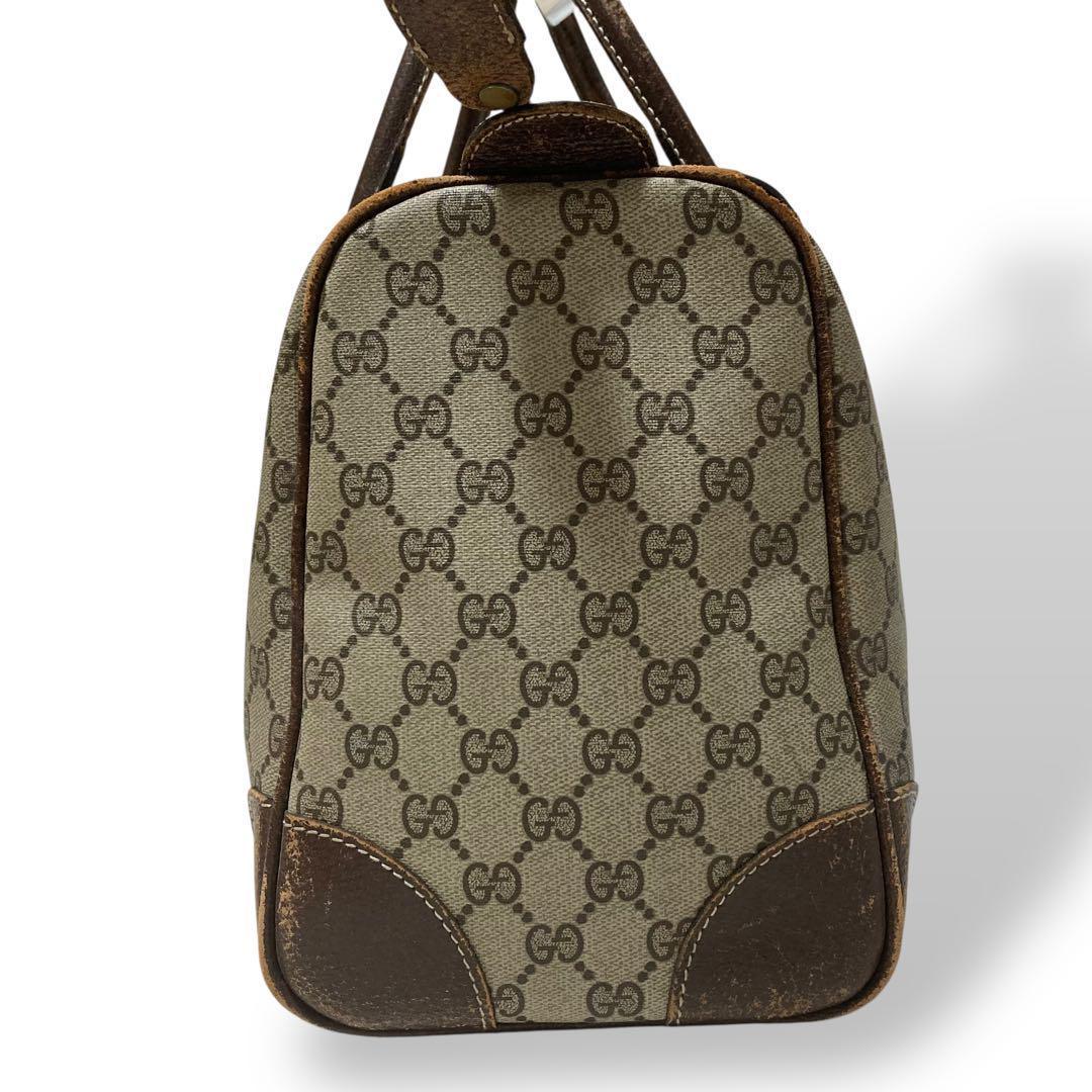 【ヴィンテージ】オールドグッチ　ミニボストンバッグ GG柄　シェリーライン　旅行