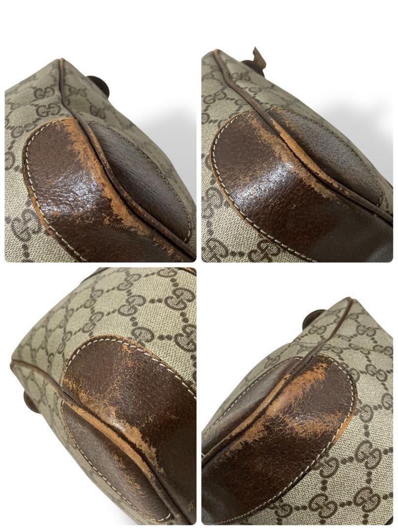 【ヴィンテージ】オールドグッチ　ミニボストンバッグ GG柄　シェリーライン　旅行