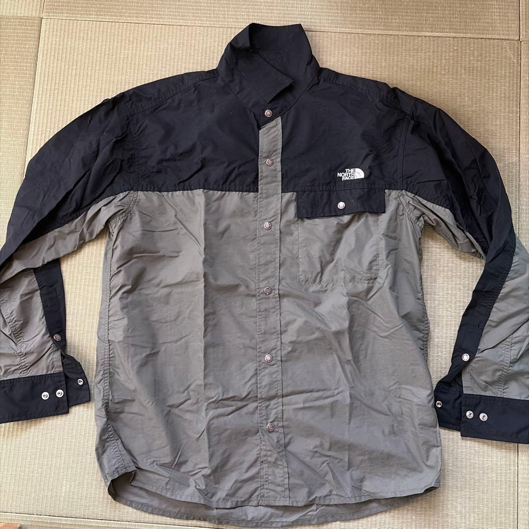 THE NORTH FACE ヌプシシャツ XL 黒/グレー
