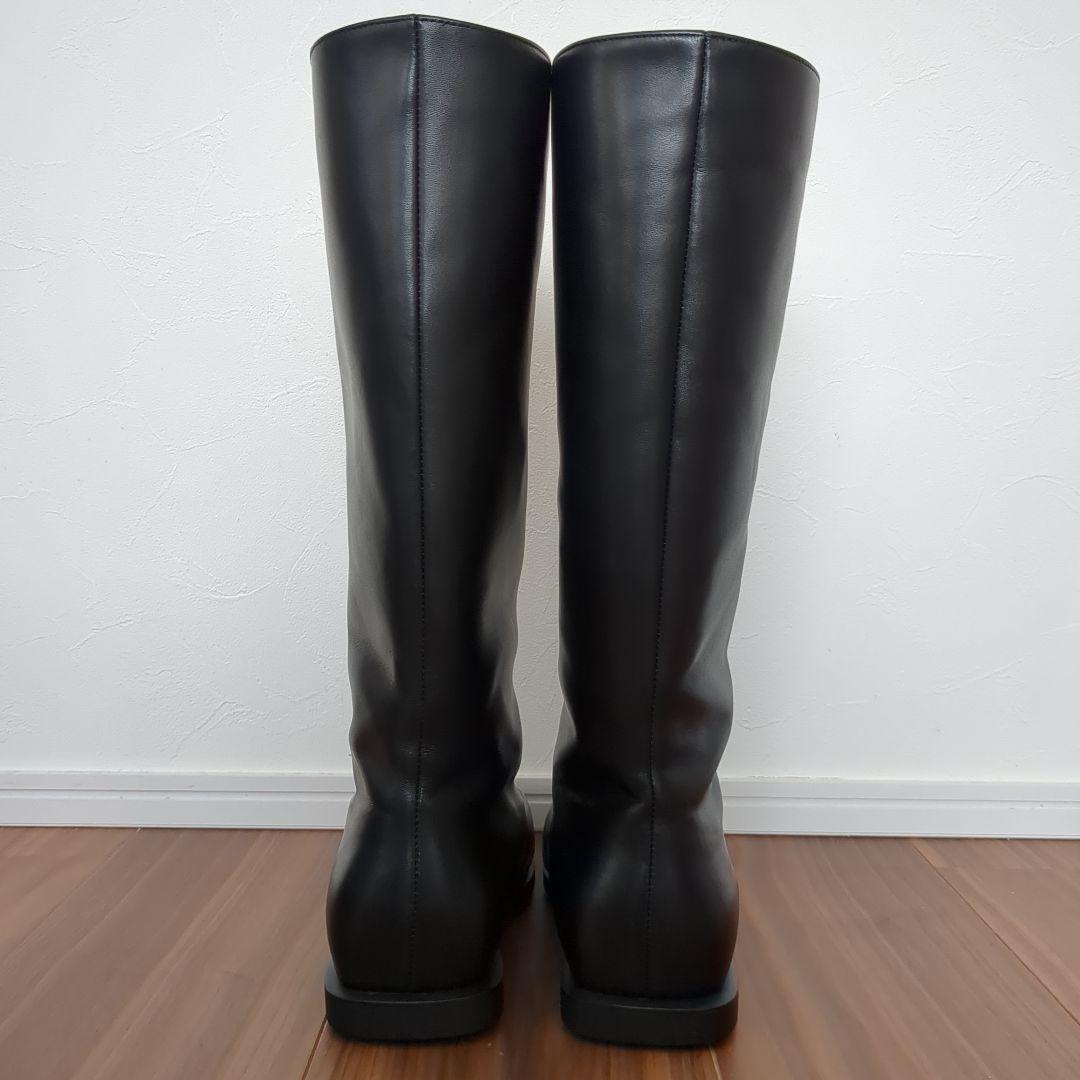 【試着のみ新品】24.5cm studio doe ロングブーツ ブラック黒39