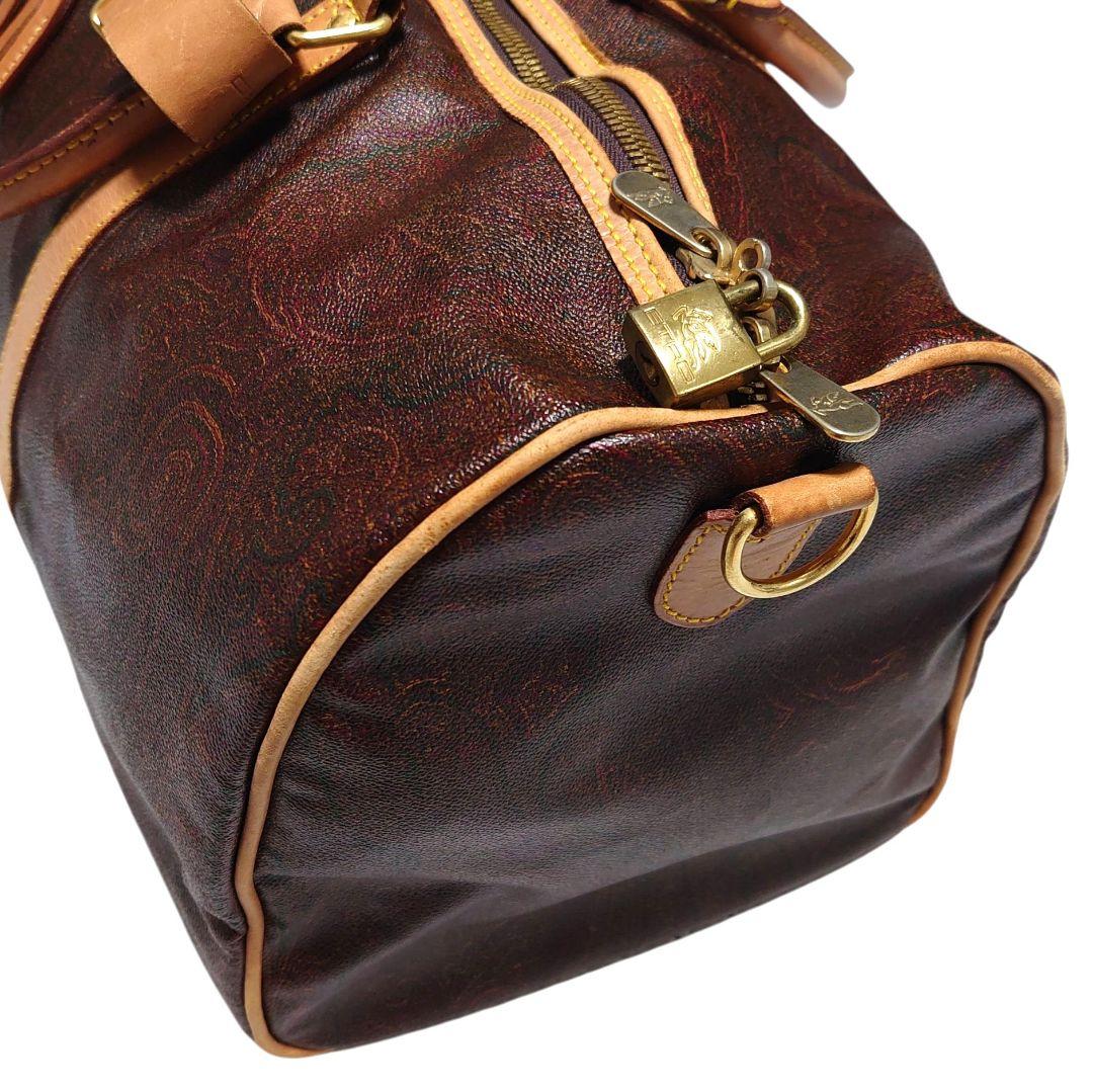 ETRO PVCレザー ペイズリー柄 ボストンバッグ