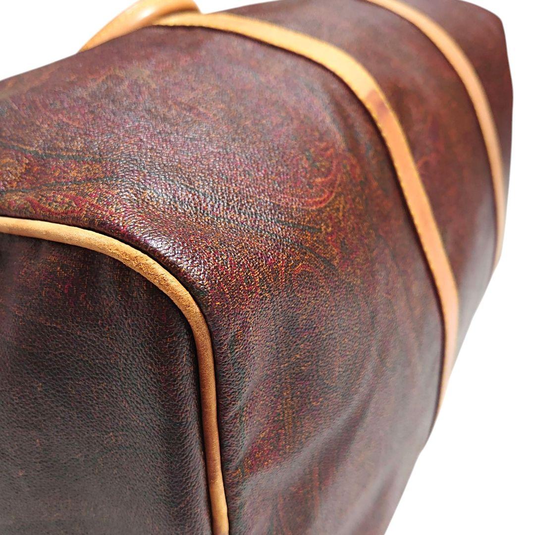 ETRO PVCレザー ペイズリー柄 ボストンバッグ