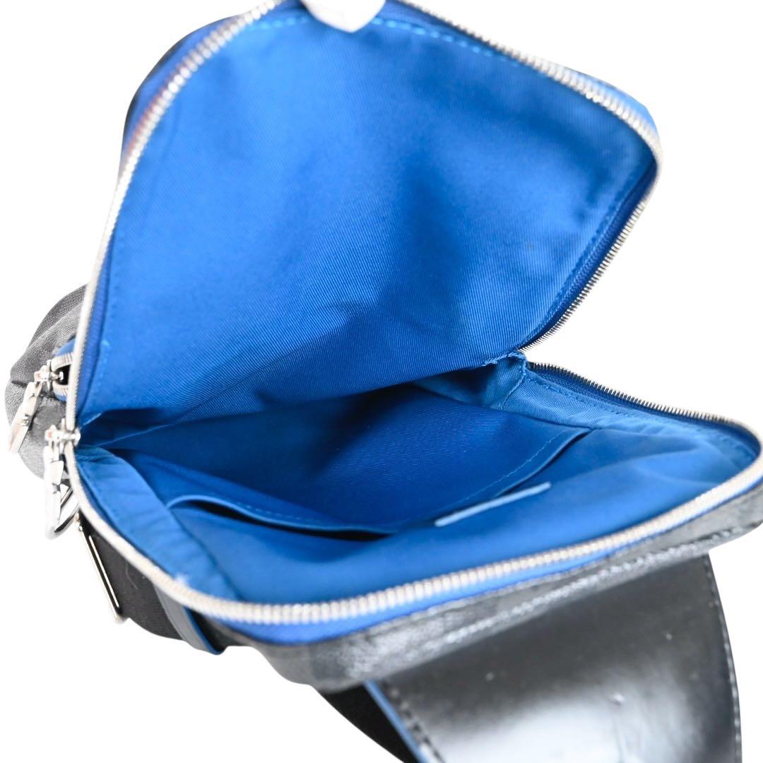 【美品】ルイヴィトン　ダミエ　グラフィット　スリングバッグ　ショルダーバッグ　黒