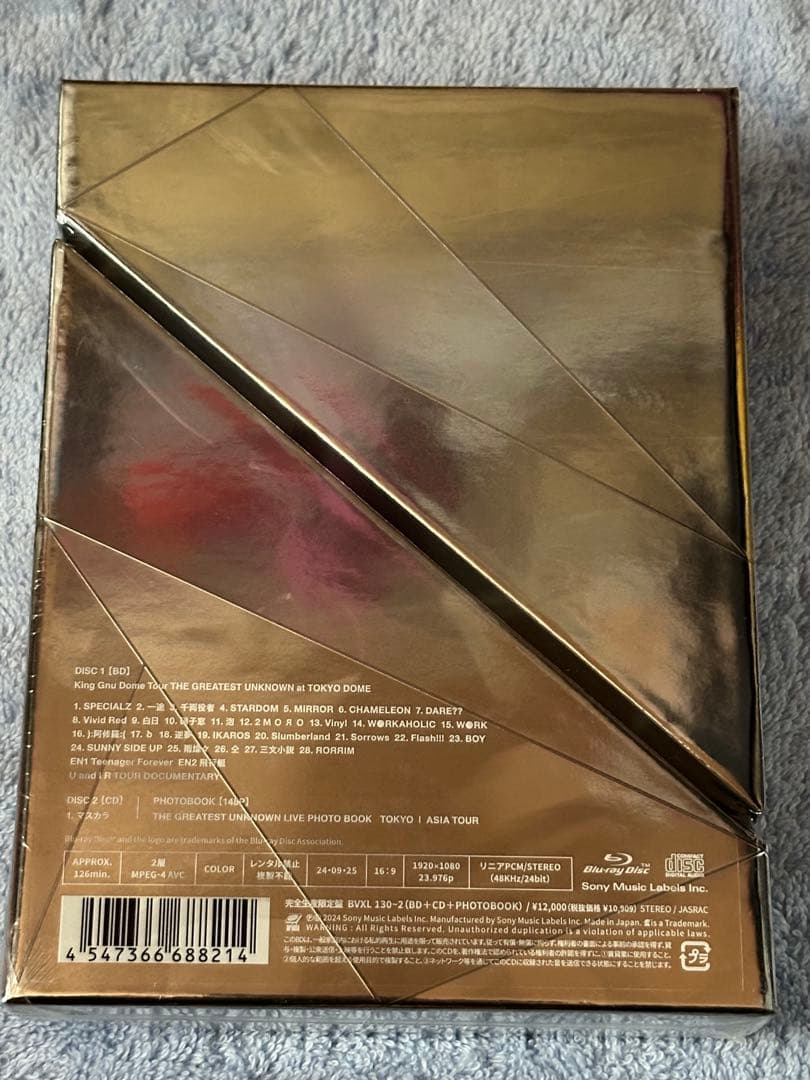 King Gnu/Dome Tour THE GREATEST UNKNOWN…