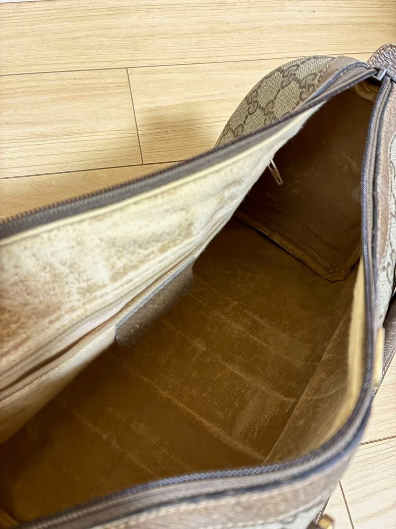 GUCCI ミニボストンバッグ シェリーライン GG柄 PVC 総柄