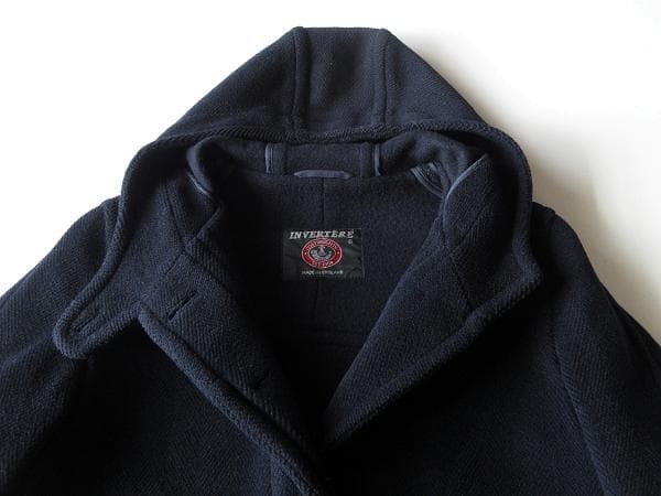 英国製 インバーティア ムーアブルック ウールへリンボーンメルトン フードコート