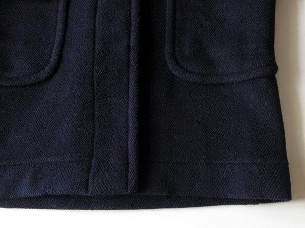 英国製 インバーティア ムーアブルック ウールへリンボーンメルトン フードコート