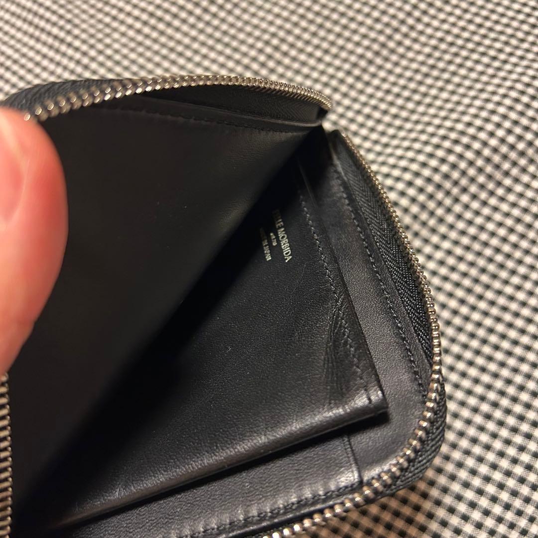 【PELLE MORBIDA】 ブラック 黒 ミニ 財布 L字型  ケース