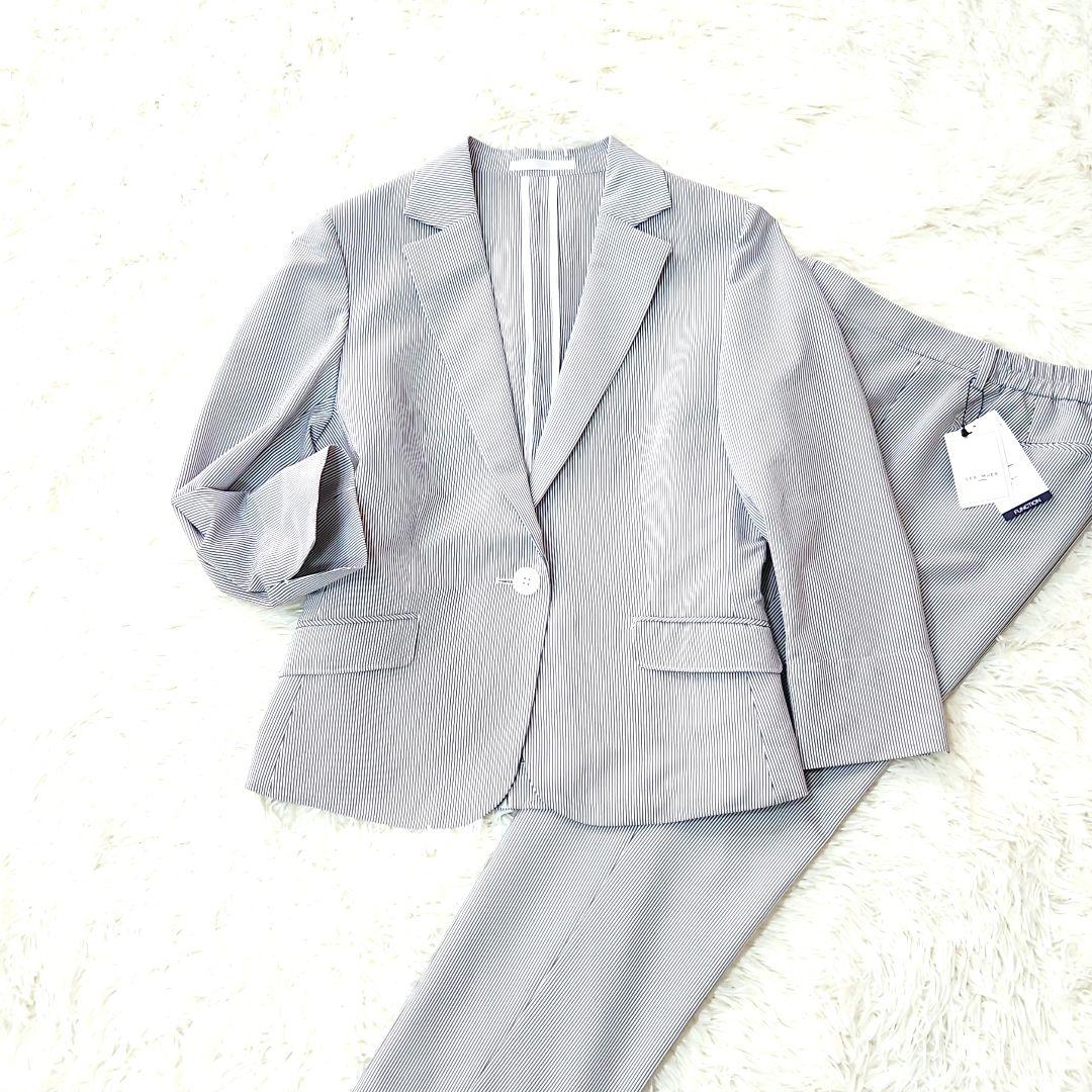 【新品】アオキ LES MUES 洗える パンツスーツセットアップ 上下セット