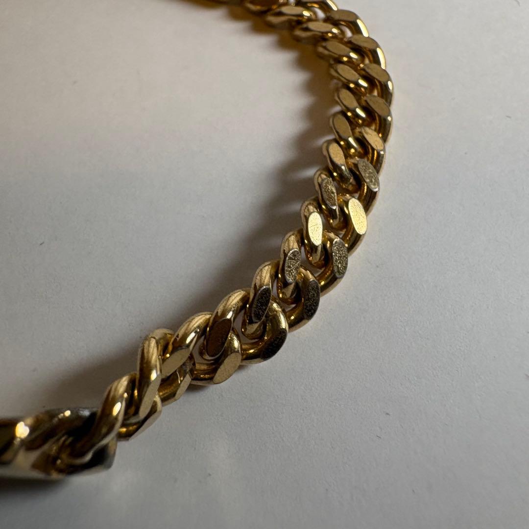 ディオール　Dior 喜平　ゴールド チェーン　ブレスレット　プレート　刻印