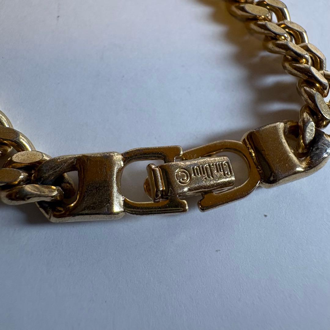 ディオール　Dior 喜平　ゴールド チェーン　ブレスレット　プレート　刻印