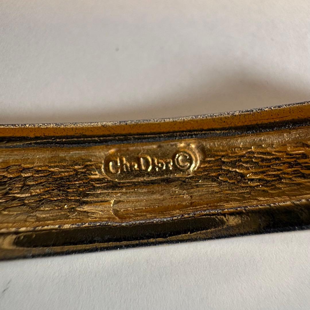 ディオール　Dior 喜平　ゴールド チェーン　ブレスレット　プレート　刻印