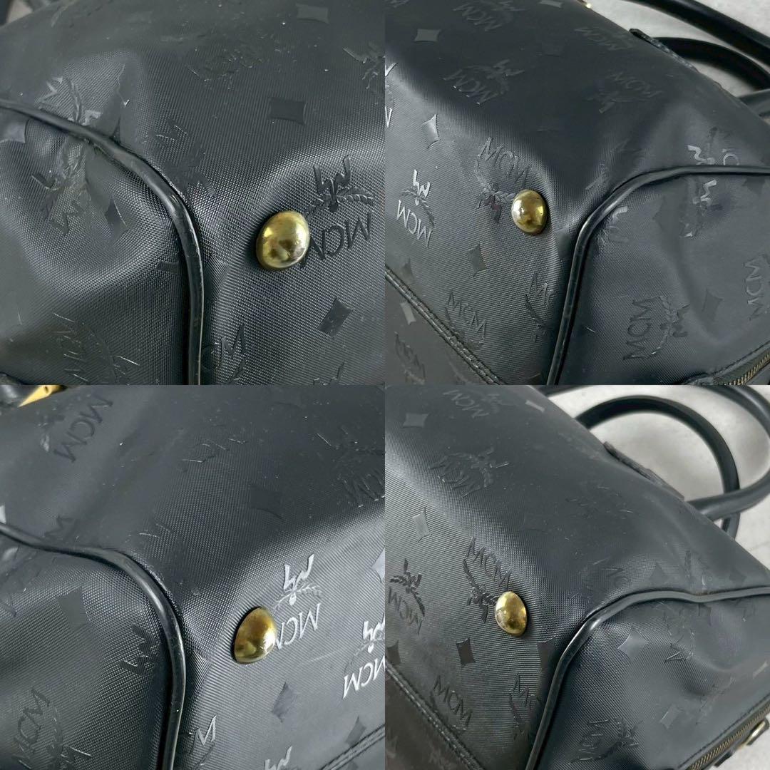 ✨美品✨MCM エムシーエム　ボストンバッグ　ヴィセトス柄　大容量　ブラック