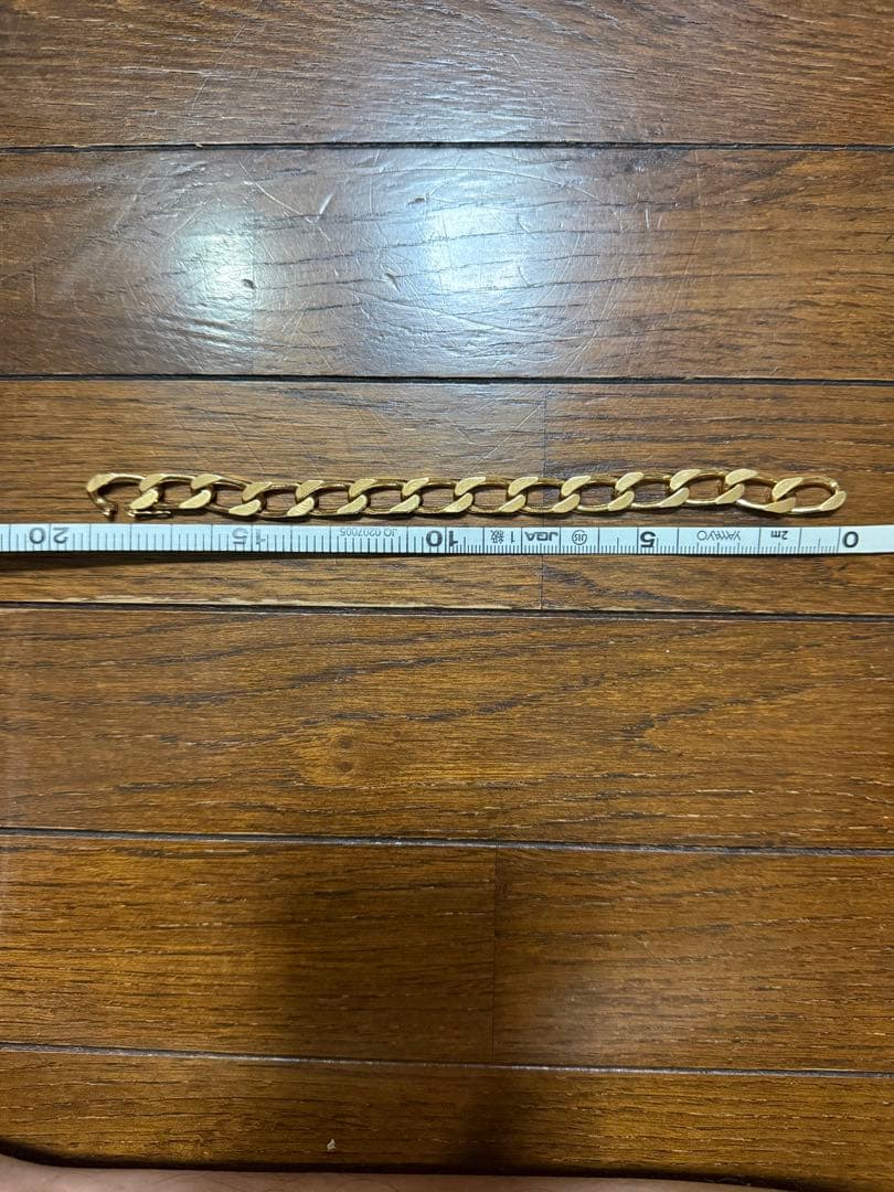 珍品 金巻き3ミクロン激渋ブレスレット19.5cm