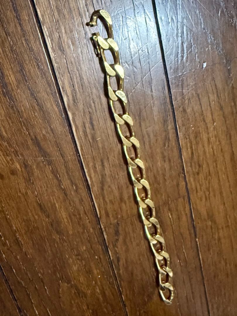 珍品 金巻き3ミクロン激渋ブレスレット19.5cm