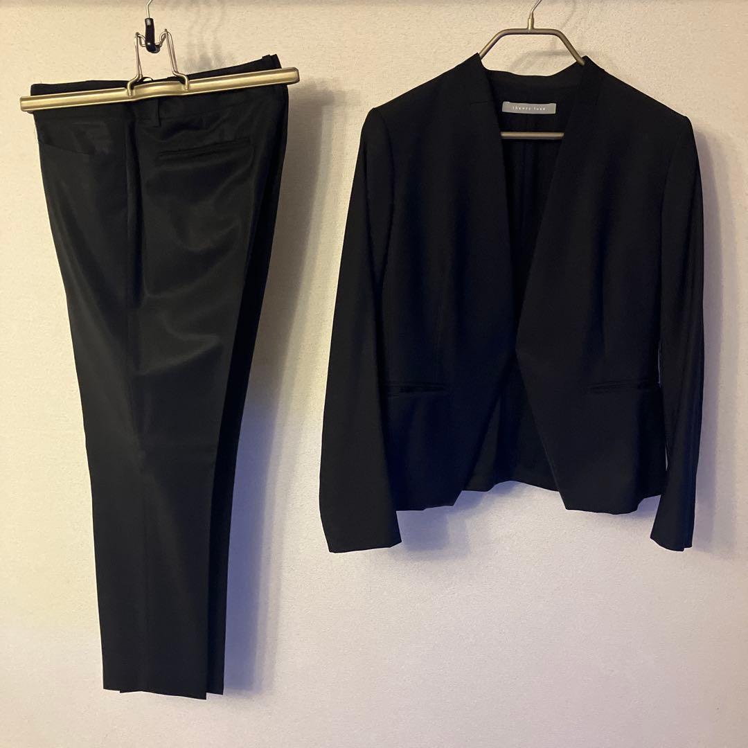 theory luxe executive 40ブラックパンツスーツ上下