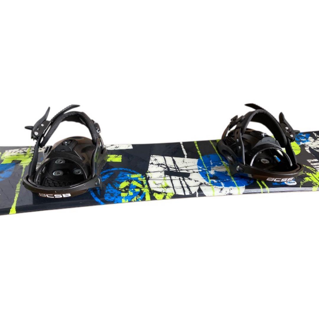 CSB スノーボード2点セット ビンディング キッズ 子供 黒 110cm