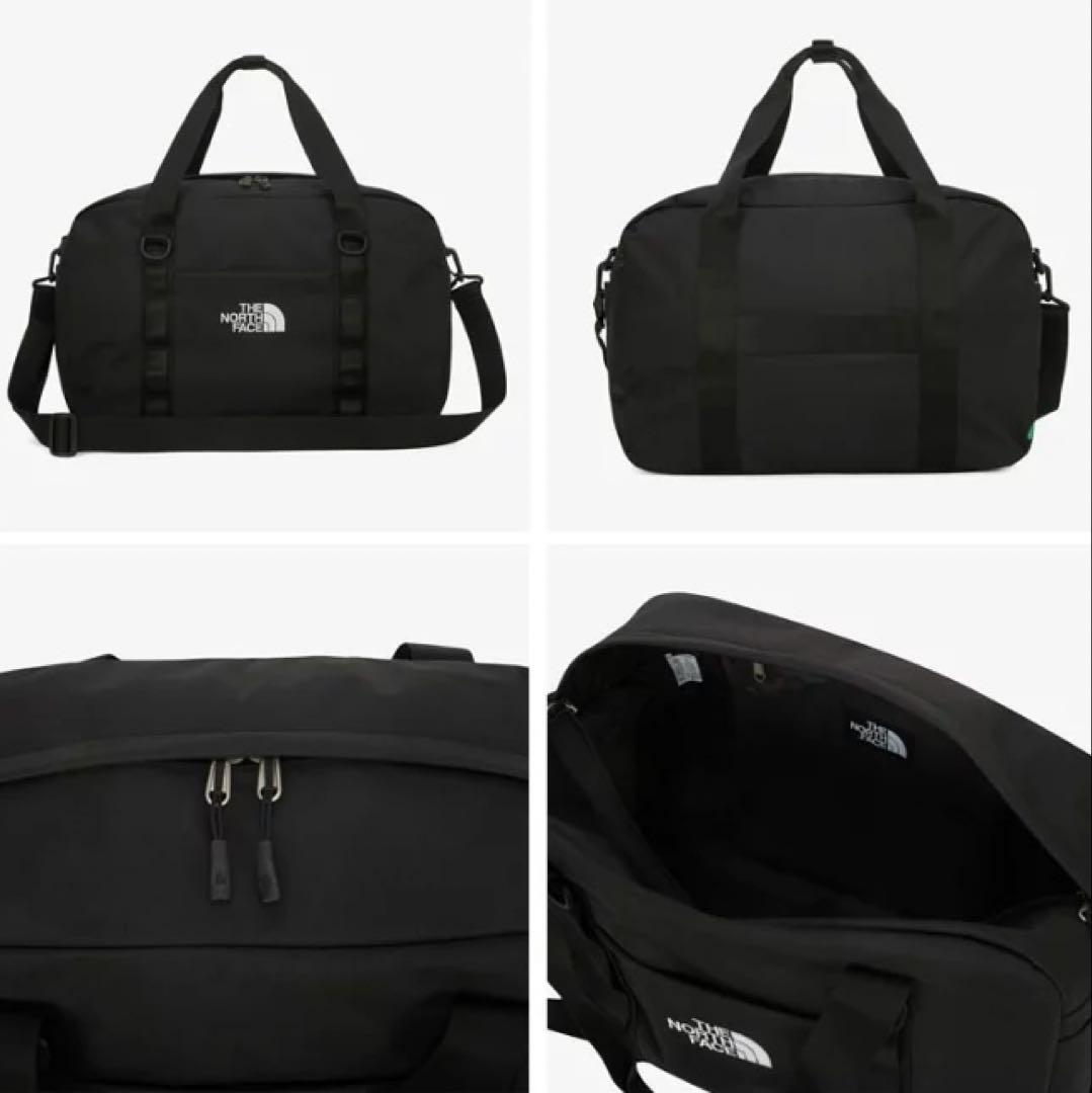 韓国 ノースフェイス ビックショットカーゴバッグ ボストン バッグ ブラック