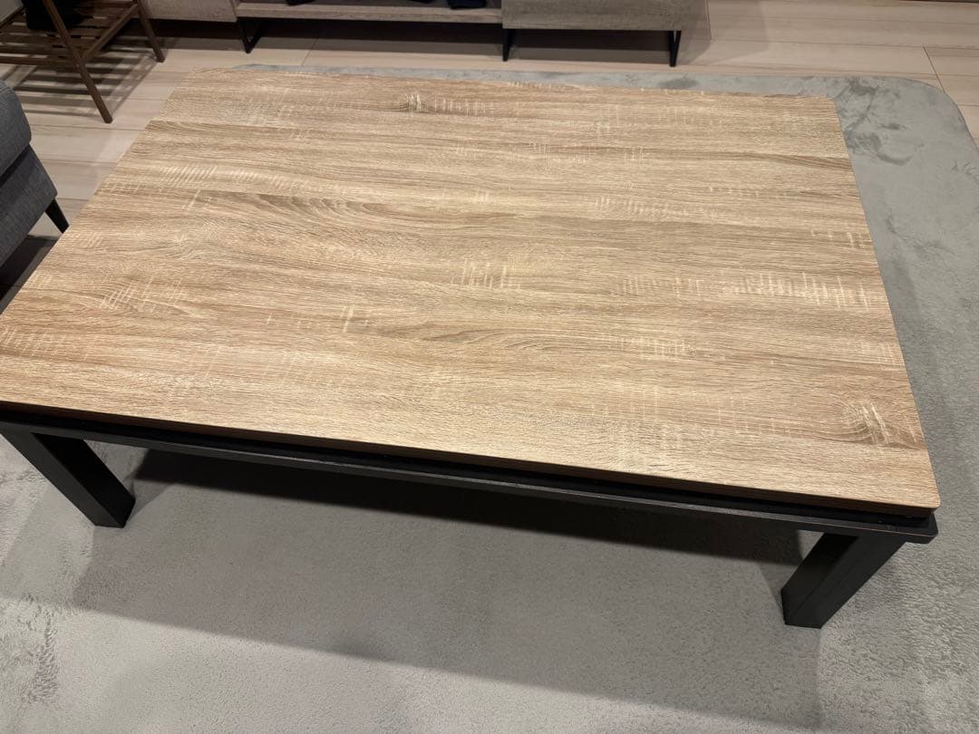 こたつテーブル ライトウッド ダークウッド