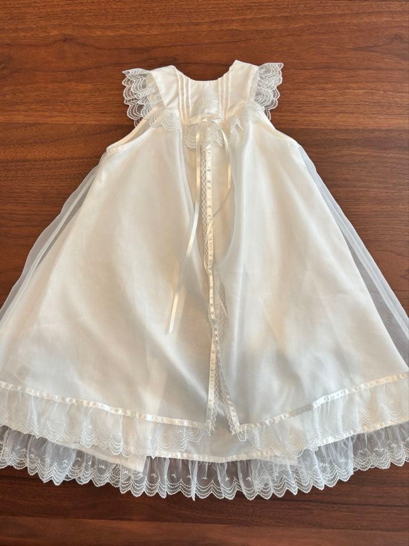 【双子】ミキハウス　セレモニードレス　帽子　靴下　カバーオール　箱あり