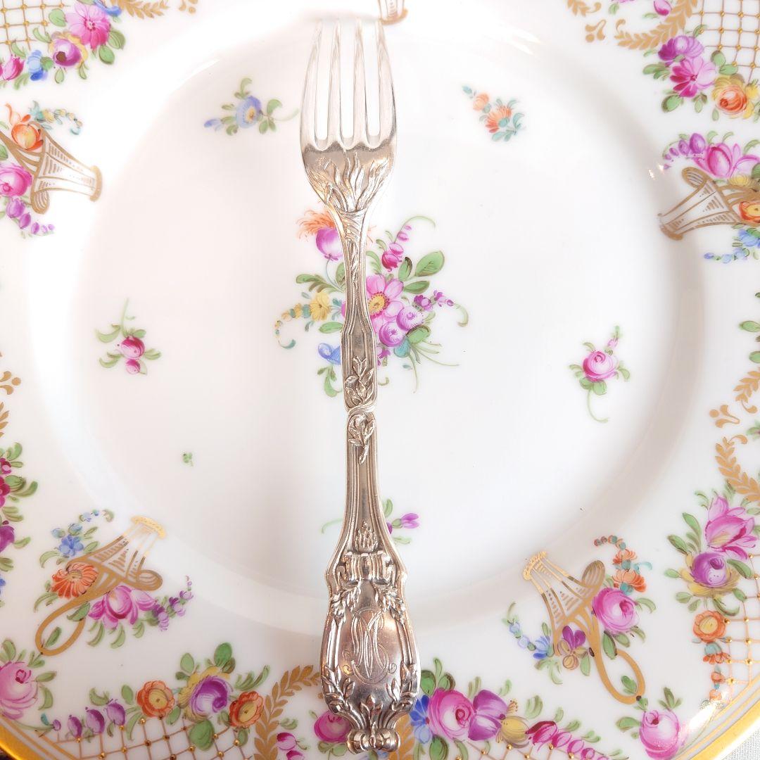 フランス製　純銀　フォーク　アルフォンスデュバン