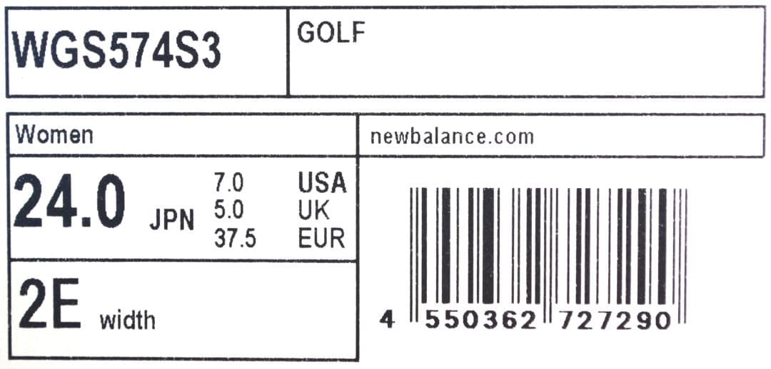 【新品／24cm】ニューバランス■WGS574S3■ゴルフシューズ■2E