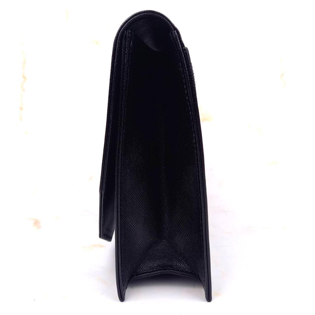 ✨良品✨ イヴサンローラン セカンドバッグ クラッチバッグ YSLロゴ 本革 黒