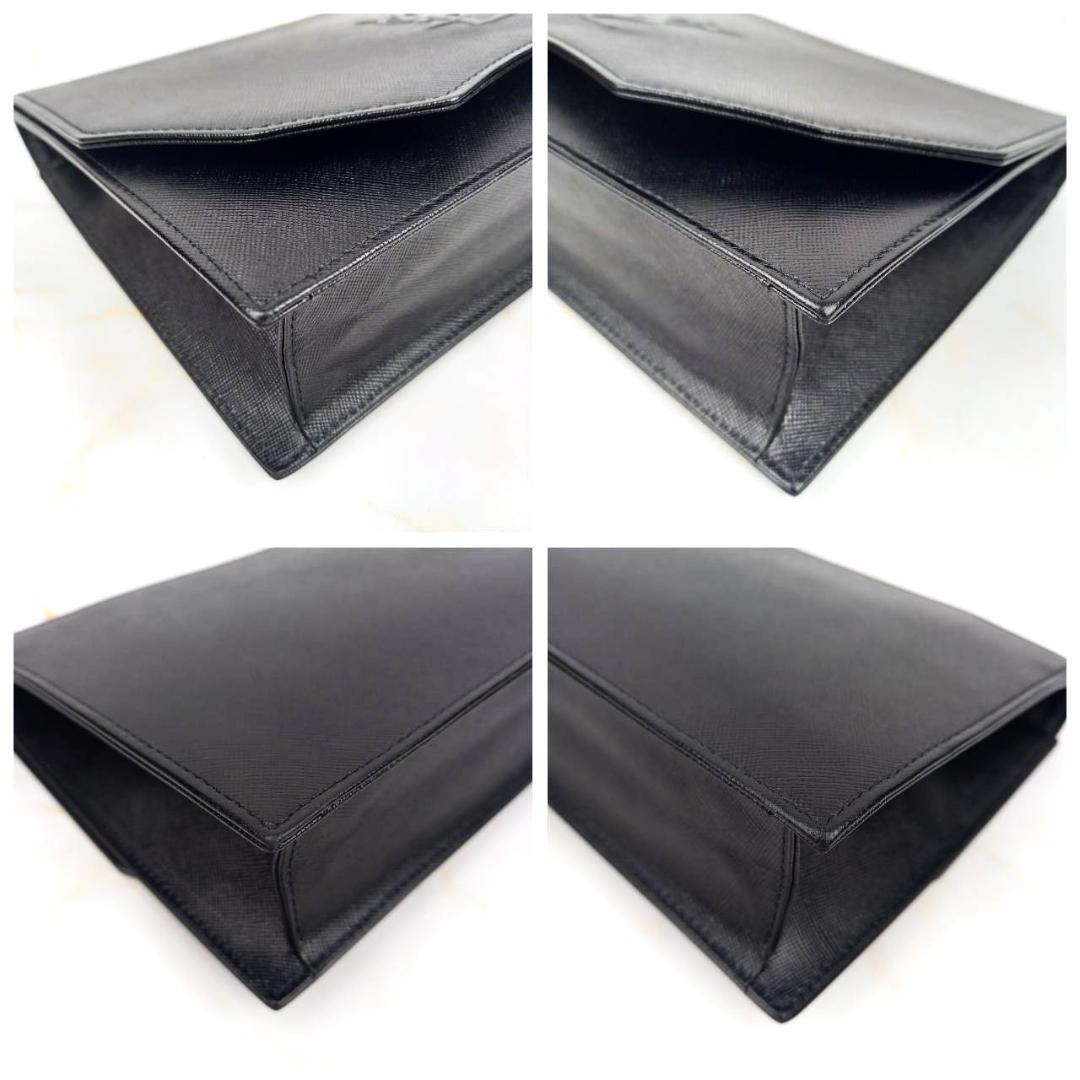 ✨良品✨ イヴサンローラン セカンドバッグ クラッチバッグ YSLロゴ 本革 黒