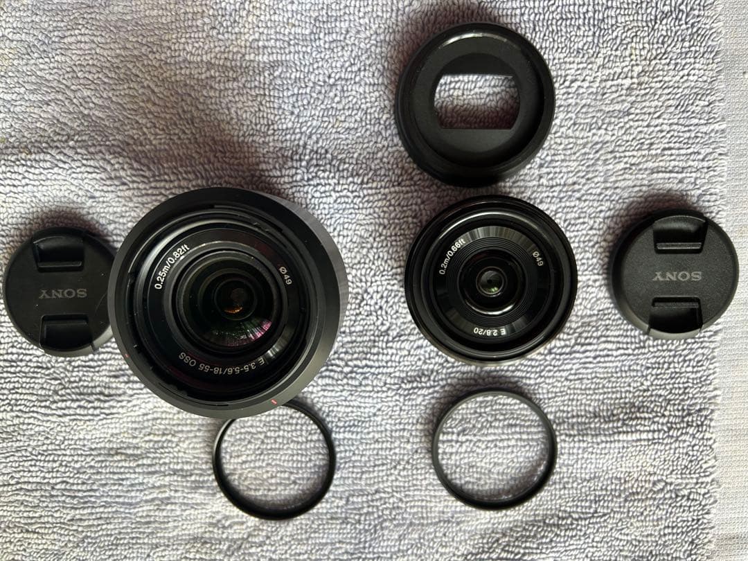 SONYレンズE20mmF2.8: E18-55mmF3.5-5.6/2本セット