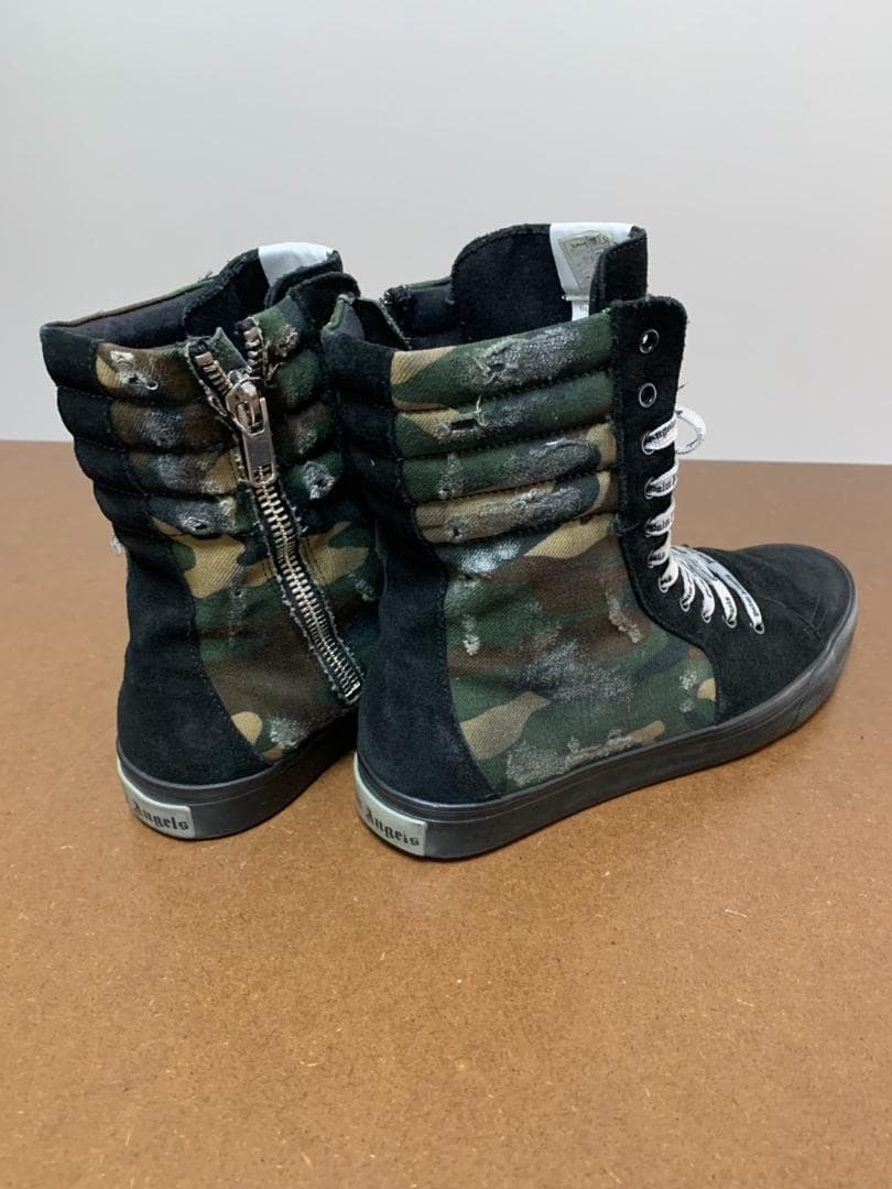 [(Palm Angels] スウェードレザー ハイカットスニーカー 42