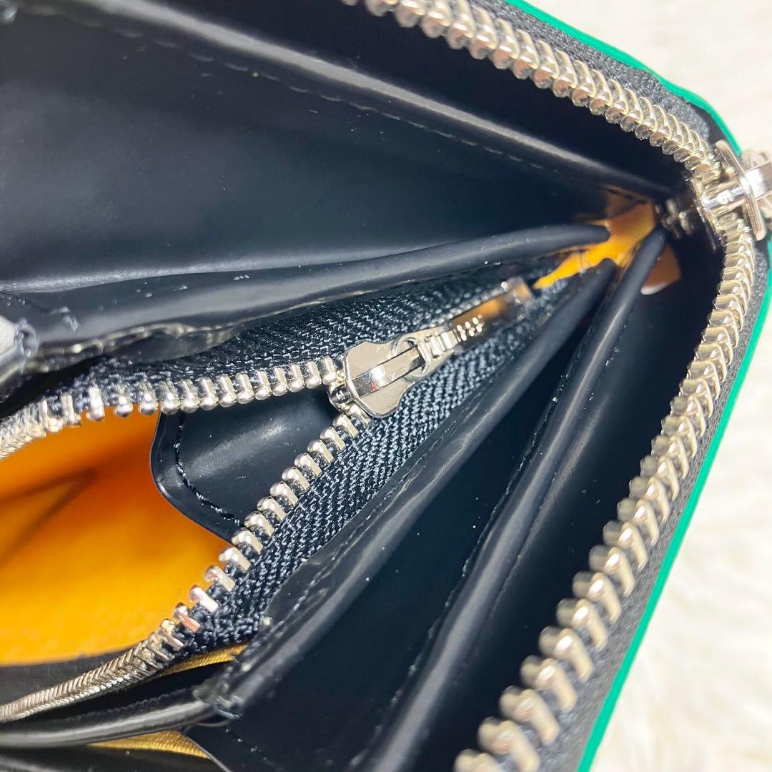 【未使用】 カステルバジャック ラウンドジップ ロングウォレット デカロゴ