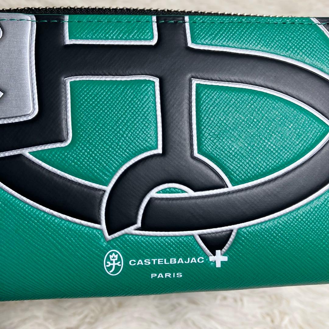 【未使用】 カステルバジャック ラウンドジップ ロングウォレット デカロゴ