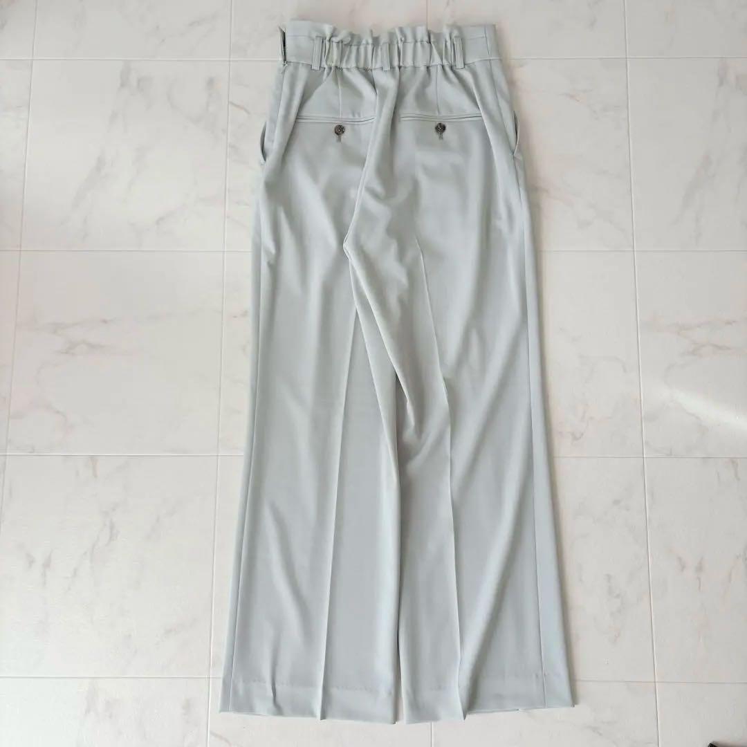 美品✨《グリーンレーベルリラクシング》サラフール ワイドパンツ セットアップ