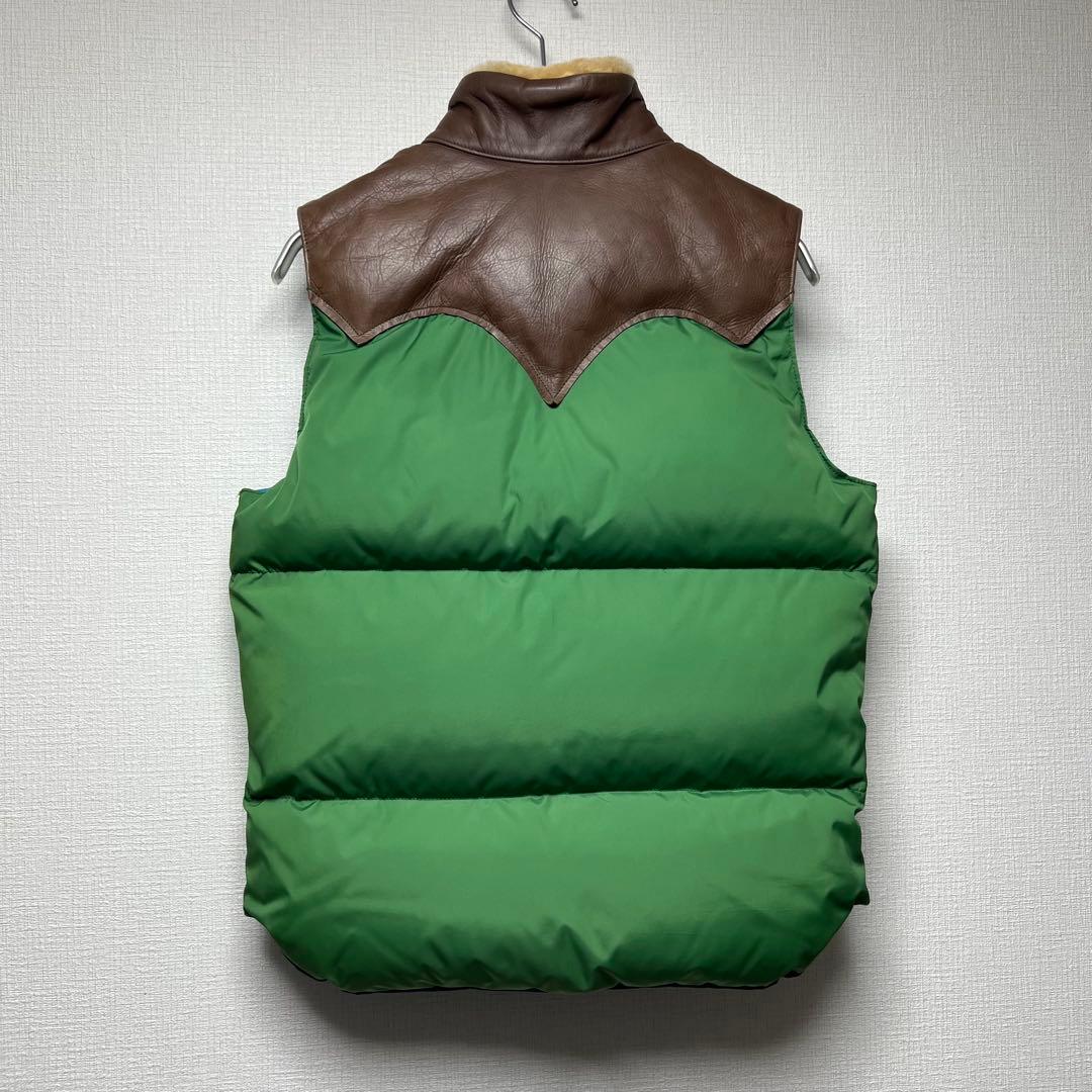 【訳あり格安】ロッキーマウンテン ダウンベスト レザー ジャケット アメカジ