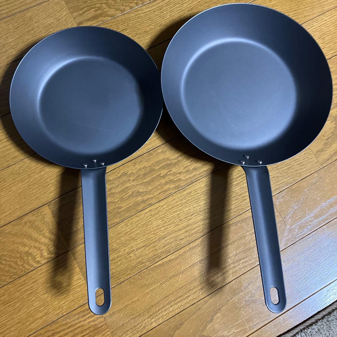 無印良品　鉄フライパン　22cm 26cmセット