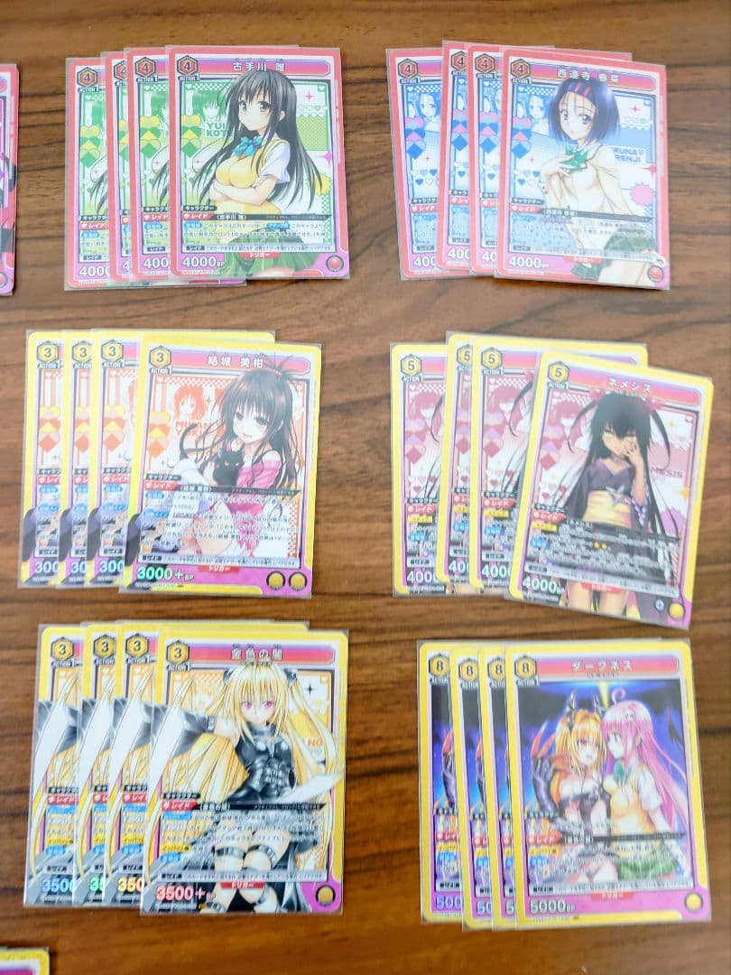 ユニオンアリーナ ToLOVEる 全色SR以下4コン　ノーマルAP各種4枚つき