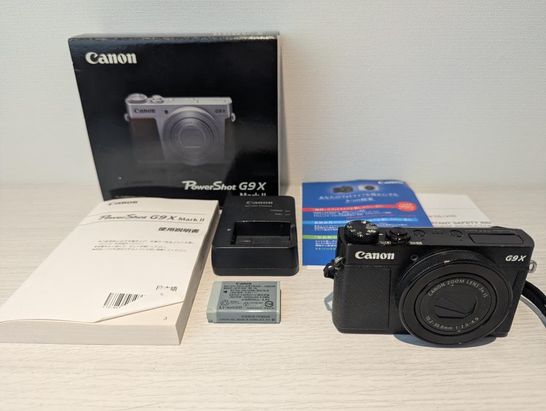 Canon PowerShot G9X MarkⅡ 【本体、付属品】