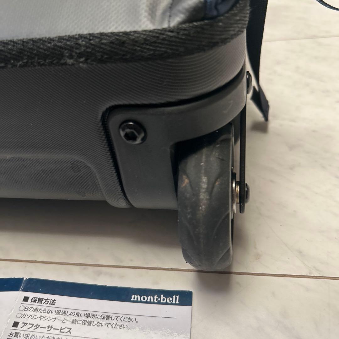 一度使用のみ　mont-bell ウィリーバッグ 40L ネイビー　説明書付