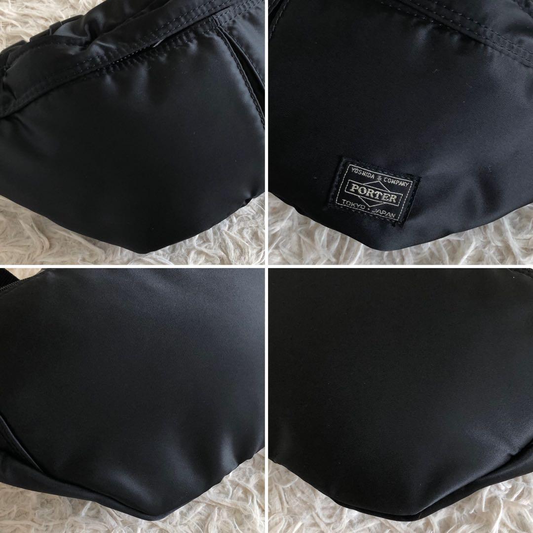 【ほぼ未使用 現行】ポーター　吉田カバン　ボディバッグ　黒　タンカー