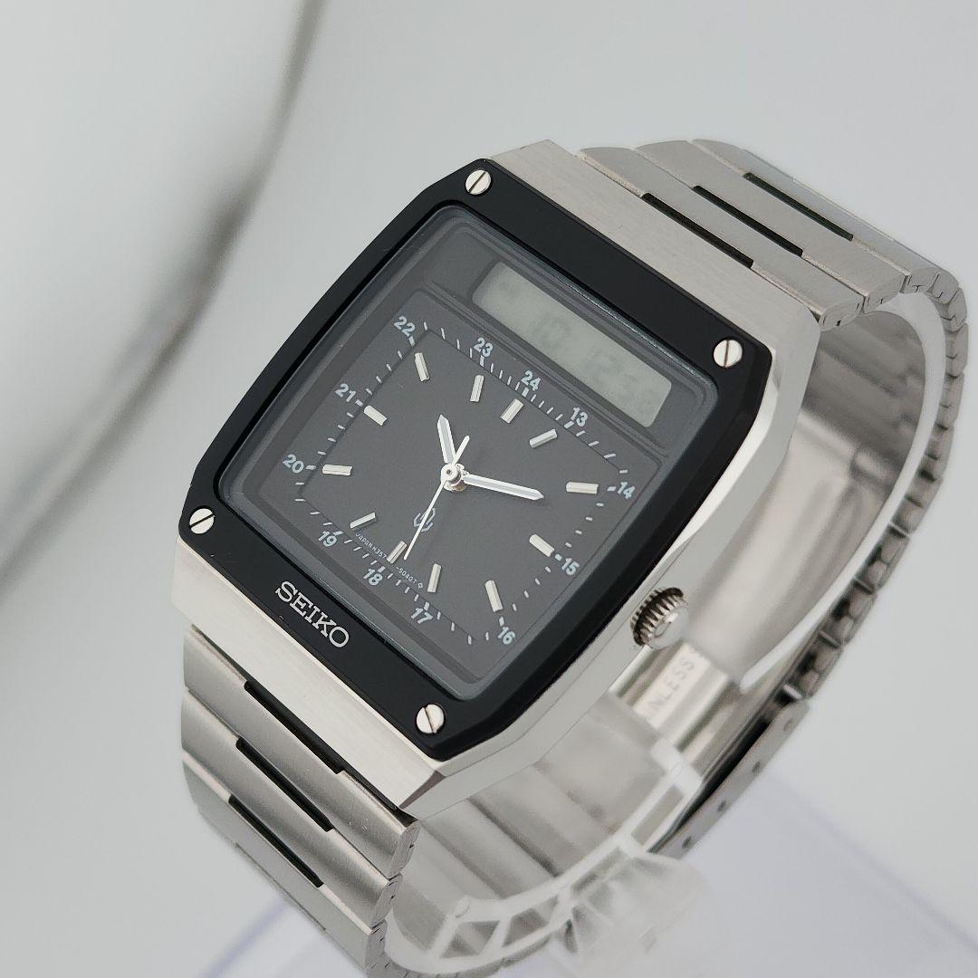 [レア] SEIKO ハイブリッド H357-5010 アナデジ腕時計