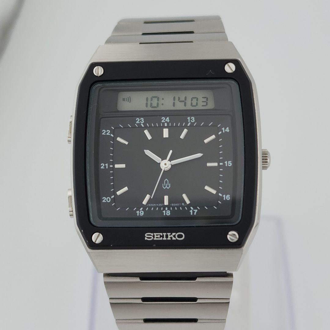 [レア] SEIKO ハイブリッド H357-5010 アナデジ腕時計