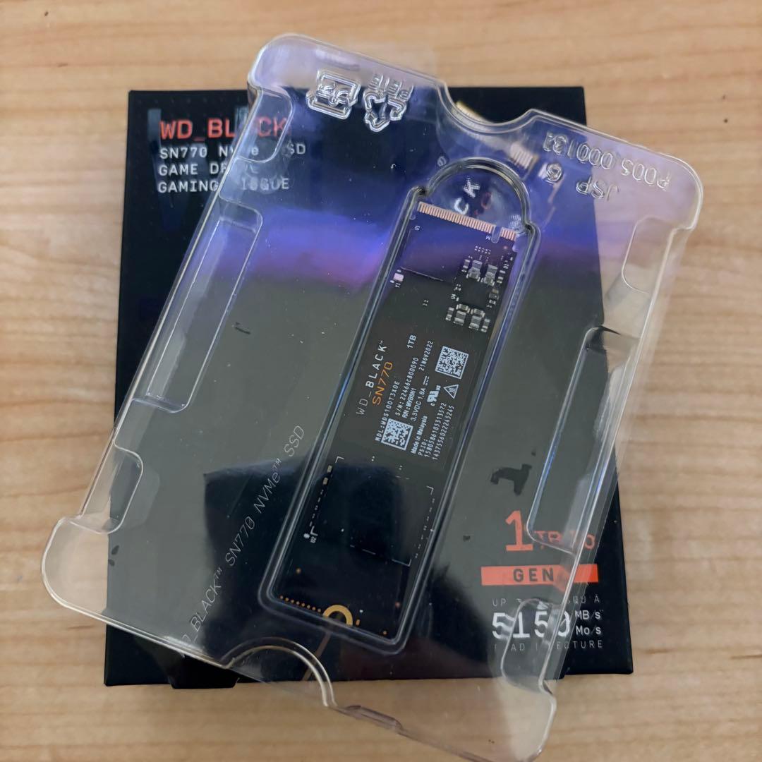 内蔵型SSD WD BLACK SN770 NVME SSD 1TB